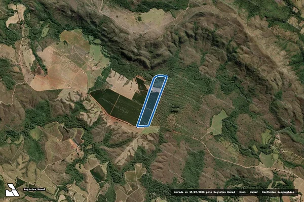 Imagem de satélite de Fazenda São Bernardo, Lugar Denominado Fazenda Olho D água - Parte 1 em Patrocínio - MG