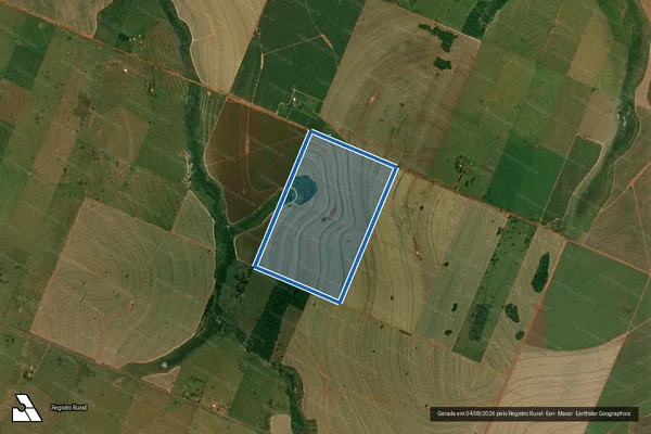 Imagem de satélite de Fazenda Arapuá ? Lotes 36, 38 e 40 - Parcela 1 em Angélica - MS