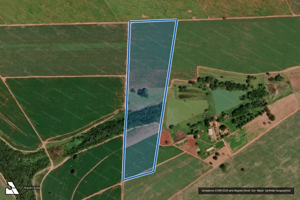 Imagem de satélite de FAZENDA AGUAS CLARAS - 001 em Barretos - SP