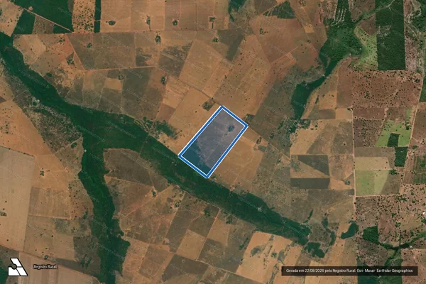 Imagem de satélite de LOTE 57 - PROJETO DE ASSENTAMENTO ÁGUA FRIA GLEBA ARARA / LOTE 57 – P.A. AGUA FRIA GLEBA ARARA