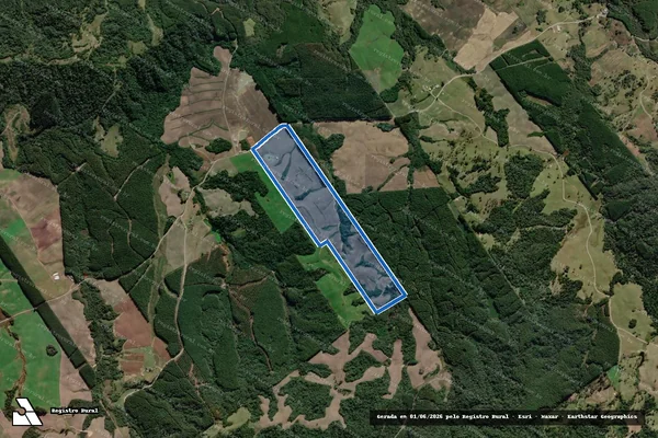 Imagem de satélite de FAZENDA TRÊS MENINAS - Lote 02 em Bom Retiro - SC