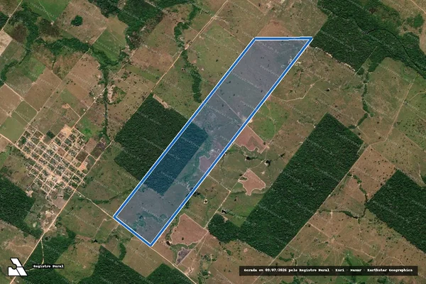 Imagem de satélite de FAZENDA CAMPO VERDE - LOTE - SETOR ESPIGÃO DO OESTE
