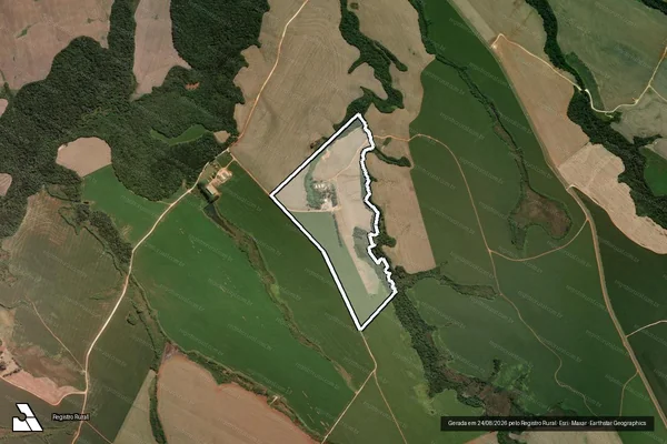 Imagem de satélite de Fazenda Palmeirinha - Matrícula 154 em Piraí do Sul - PR