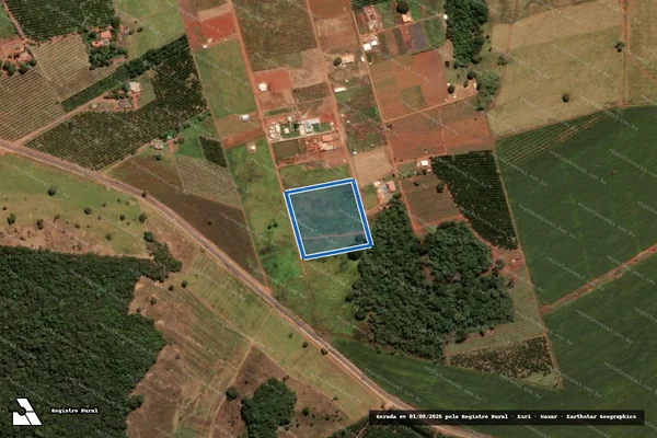 Imagem de satélite de FAZENDA ELDORADO  - GLEBA 05 em Anápolis - GO