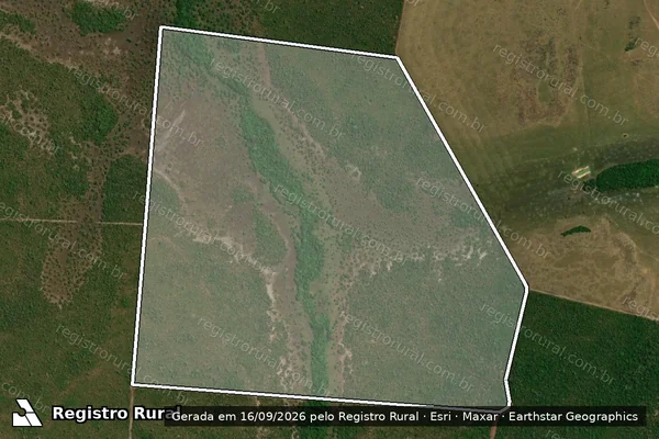 Imagem de satélite de FAZENDA SÃO JORGE - Parte 1 em São Félix do Araguaia - MT