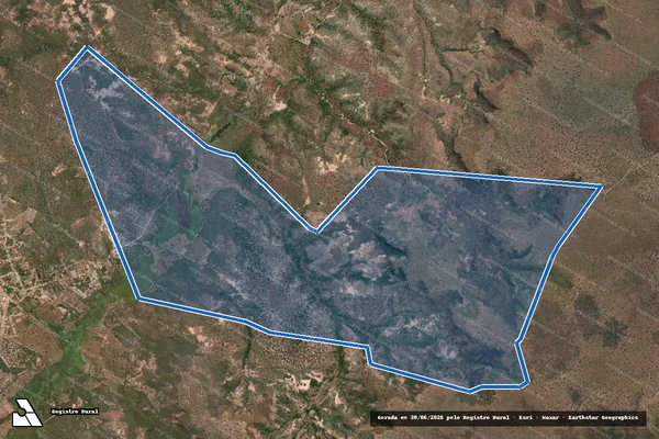 Imagem de satélite de FAZENDA RECANTO - Parcela 1 em Bertolínia - PI