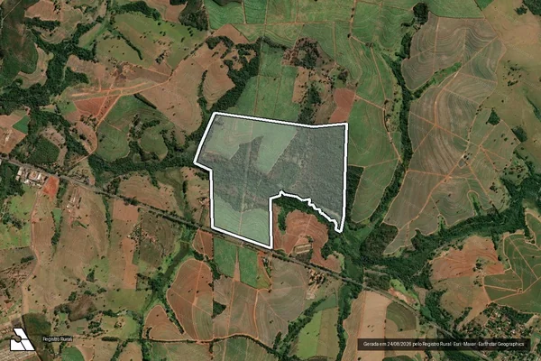 Imagem de satélite de Fazenda Nossa Senhora Aparecida - Gleba 3 em Monte Aprazível - SP