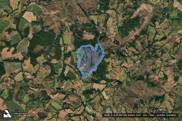 Imagem de satélite de FAZENDA DO BARREIRO - ÚNICA em Luminárias - MG