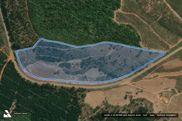 Imagem de satélite de Ribeirão do Catolé - Parte 2 em Capelinha - MG