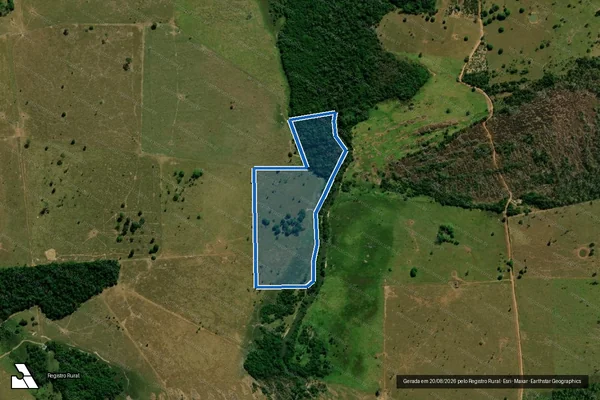 Imagem de satélite de FAZENDA SANTO ANGELO - Lote 86-A em Presidente Médici - RO