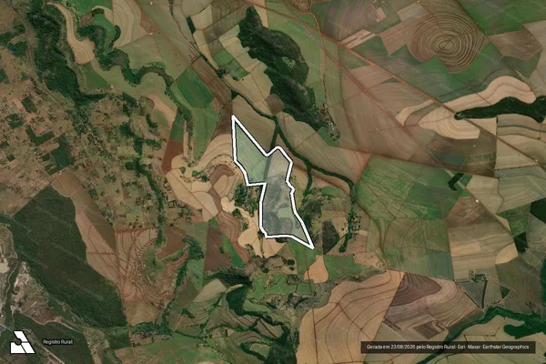 Imagem de satélite de Fazenda Santa Clara em São Simão - SP