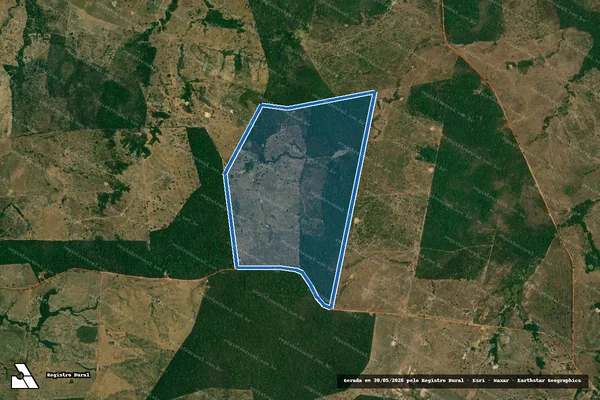 Imagem de satélite de FAZENDA SANTA HELENA - 001 em Ananás - TO