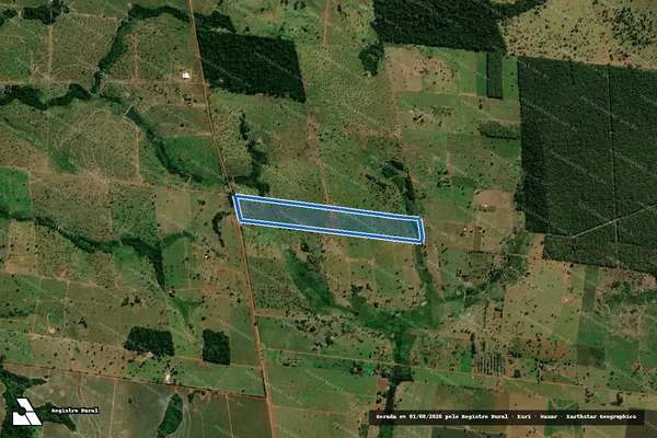 Imagem de satélite de Sítio Santa Adelaide - PARTE 1 em São José dos Quatro Marcos - MT