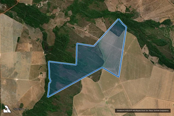 Imagem de satélite de FAZENDA CABECEIRA GRANDE - 001 em Riachão - MA