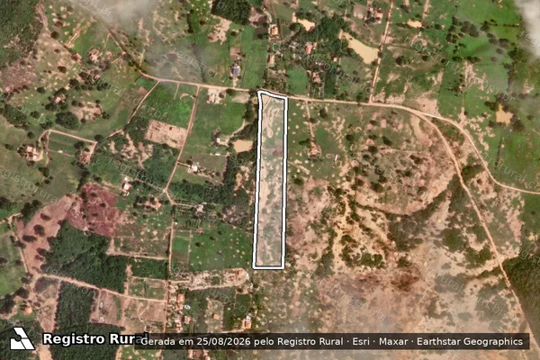 Imagem de satélite de Fazenda Alegre - Gleba 01 em Janaúba - MG