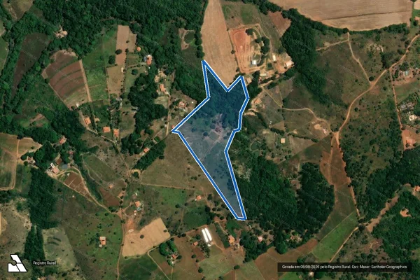 Imagem de satélite de Fazenda Mata Burros - Parte 1 em Lagoa Formosa - MG