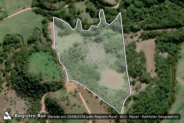 Imagem de satélite de Fazenda Calabar II - Parte 2 em Bocaina de Minas - MG