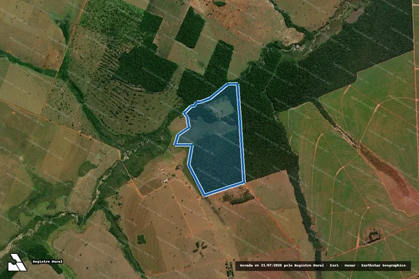 Imagem de satélite de Parte da Fazenda Água Rica II - Parte 1 em Jateí - MS