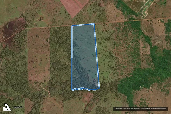 Imagem de satélite de P.A. P. JOSIMO TAVARES ? LOTE 33 ? SETOR BEROKÃ - Parte 1 em Conceição do Araguaia - PA