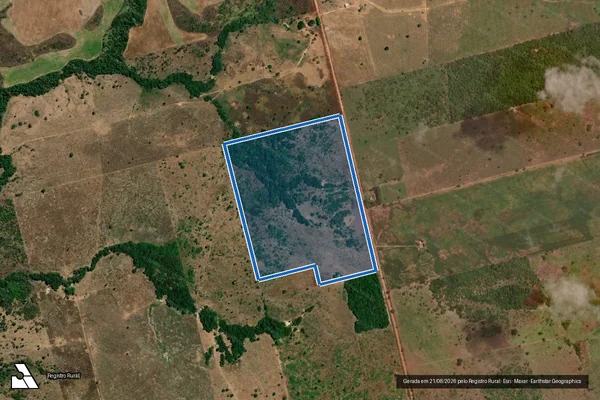 Imagem de satélite de FAZENDA VIDA - Gleba A em Vila Rica - MT