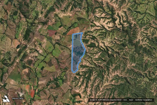 Imagem de satélite de FAZENDA CARRAPATO, LUGARES MATINHA, UMBURANA E MACACOS - Parte 1 em Lagamar - MG