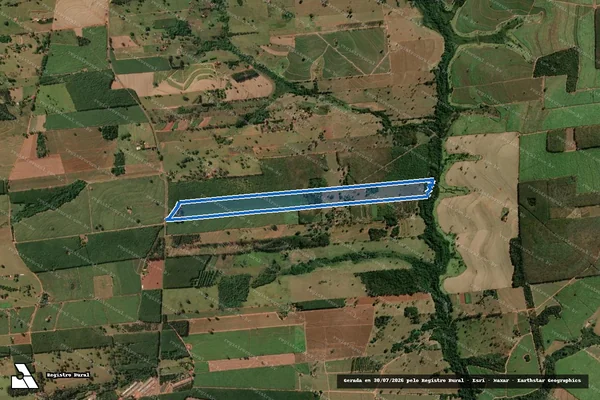 Imagem de satélite de Fazenda Santa Bárbara  - Parcela Única em Macaubal - SP