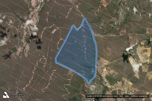 Imagem de satélite de FAZENDA BAIXA FRIA - Parte 1 em Morro do Chapéu - BA