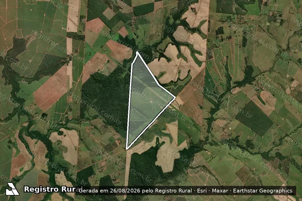 Imagem de satélite de Fazenda 4 Irmãos em Mirandópolis - SP
