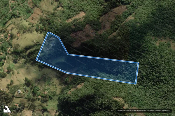 Imagem de satélite de Sítio Pedra Rachada - Parte 1 em São Bento do Sapucaí - SP