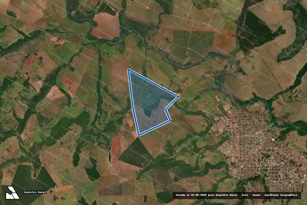 Imagem de satélite de ESTÂNCIA MODELO - Parte 1 em Cassilândia - MS