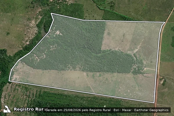 Imagem de satélite de Fazenda Shallon - Parte 1 em Breu Branco - PA