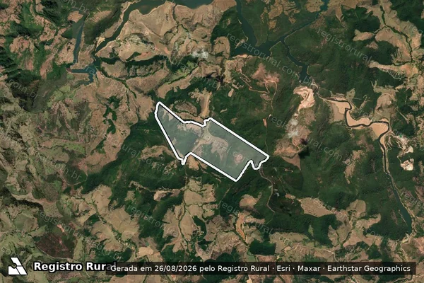 Imagem de satélite de SACRAMENTO - Gleba A em Dores de Guanhães - MG