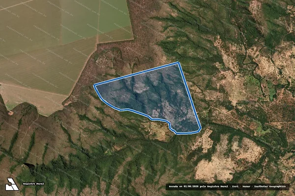 Imagem de satélite de FAZENDA MANGUES - 001 em Buritis - MG