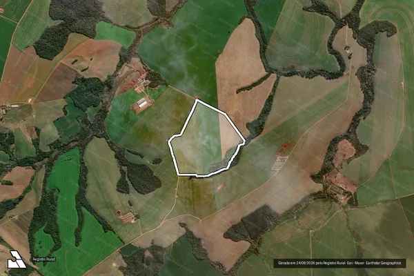 Imagem de satélite de Fazenda Recanto I - Matrícula 9916 em Arapoti - PR