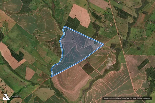 Imagem de satélite de Fazenda Rancho Verde em Araçatuba - SP