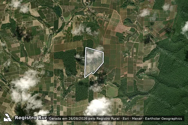 Imagem de satélite de Sitio Palmital - Parte 1 em Vila Valério - ES
