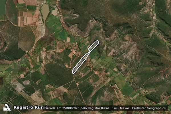 Imagem de satélite de FAZENDA SANTANA / GLEBA "A"