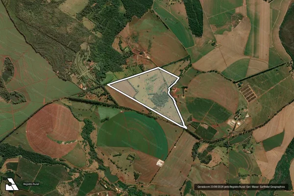 Imagem de satélite de Fazenda Monte Alegre - Gleba ?A? em Descalvado - SP