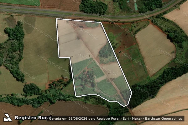 Imagem de satélite de FAZENDA FLORESTA - 001 em Santo Antônio da Barra - GO