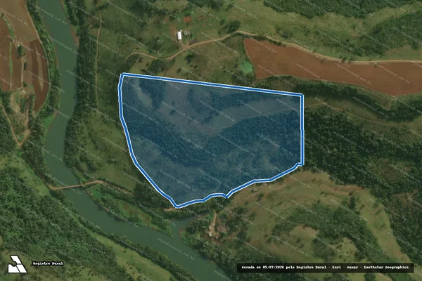 Imagem de satélite de Lote Rural Nº 30 - PARCELA 02 em Belmonte - SC