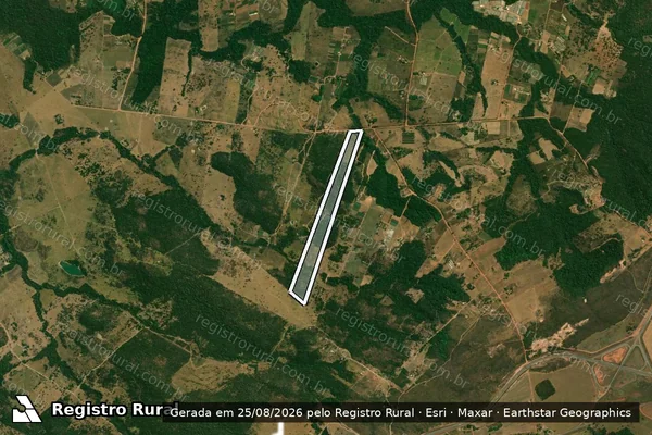 Imagem de satélite de Projeto de Assentamento Santo Antônio da Fartura – Lote 62 em Cuiabá - MT