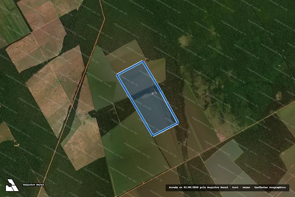 Imagem de satélite de Fazenda São Pedro - Parte 1 em Nova Maringá - MT