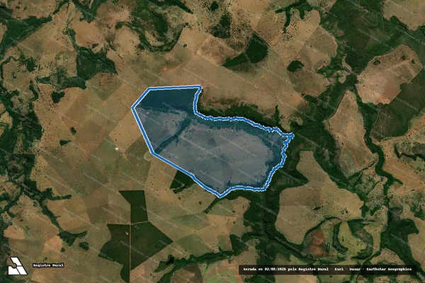 Imagem de satélite de Fazenda Corredeira em Costa Rica - MS