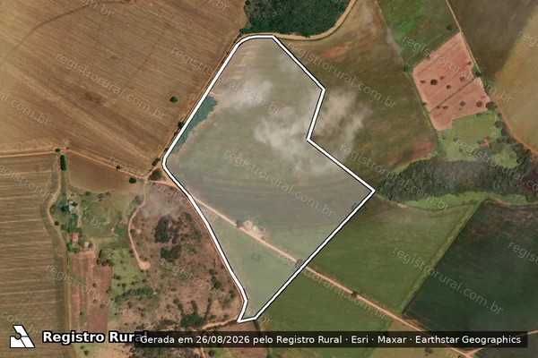 Imagem de satélite de Fazenda Claro - 001 em Vazante - MG