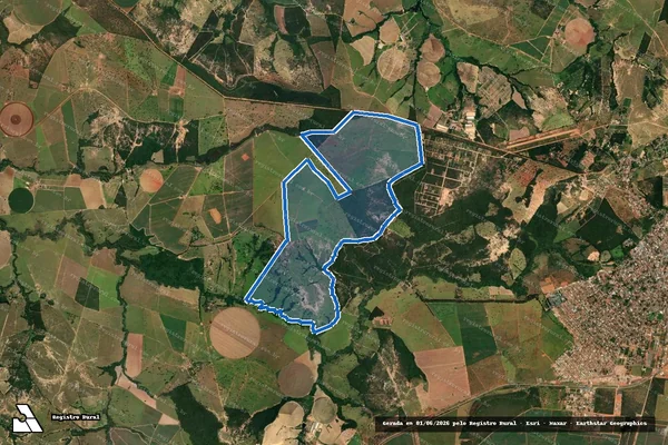 Imagem de satélite de FAZENDA CABACEIRAS - CABACEIRAS em Pompéu - MG