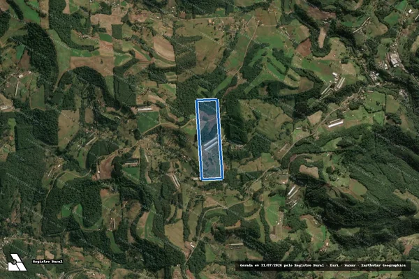 Imagem de satélite de Sitio Canossa - Parte do Lote Rural n° 27 em Seara - SC