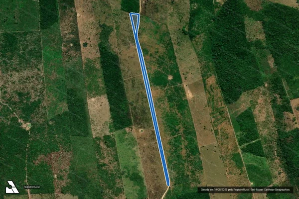 Imagem de satélite de P.A RIO BONITO/FAZENDA FORTALEZA/LOTE 212