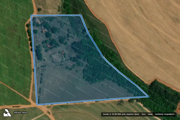 Imagem de satélite de Fazenda Campo Alegre - Parcela 2 em Borborema - SP
