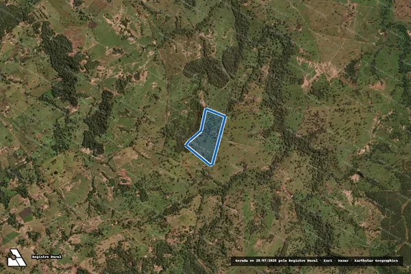 Imagem de satélite de Fazenda Paraíso - Matrícula 26427 em Rondonópolis - MT