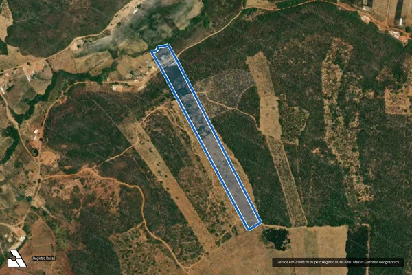 Imagem de satélite de FAZENDA MATO GROSSO I - Parte 1 em Rio Pardo de Minas - MG